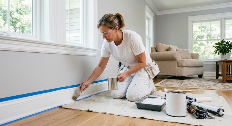 Baseboards Painting in Kansas City, KS