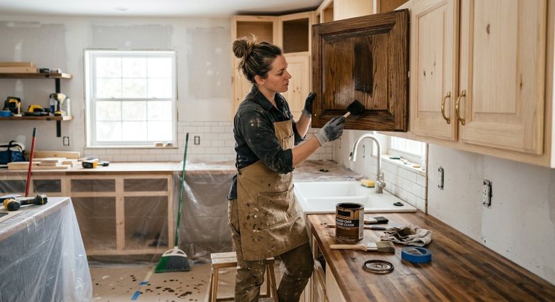 Built In Cabinetry Staining in Indianapolis, IN