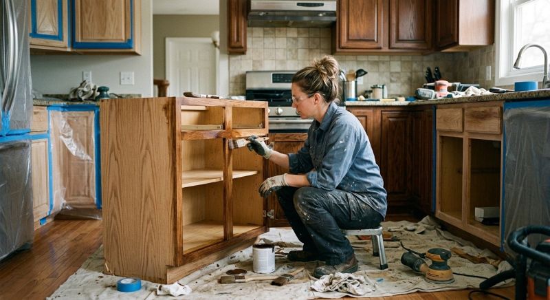 Cabinet Staining Service in Dayton, OH