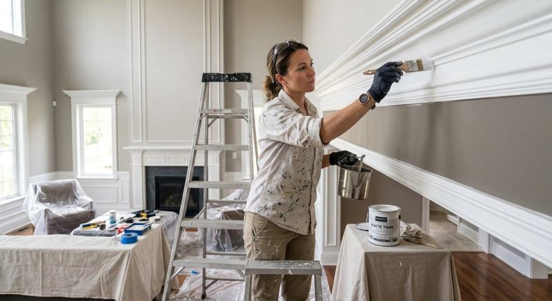 Interior Trim Staining in Wilmington, NC