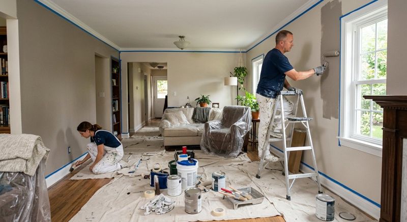 Interior Wall Painting in Kansas City, KS