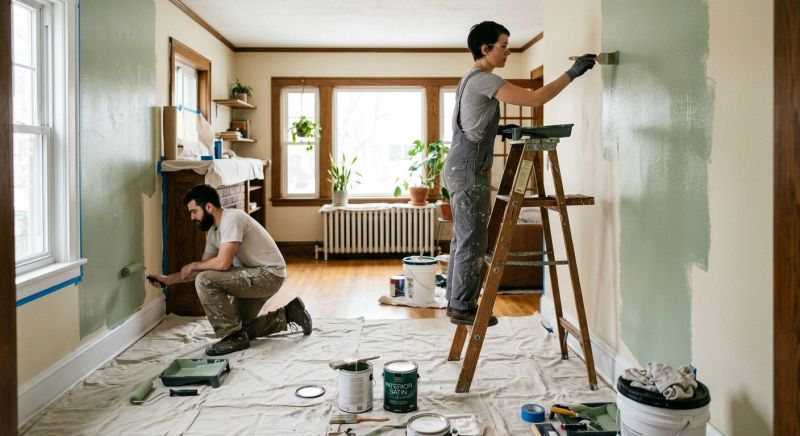 Townhouse Interior Painting in Kansas City, KS