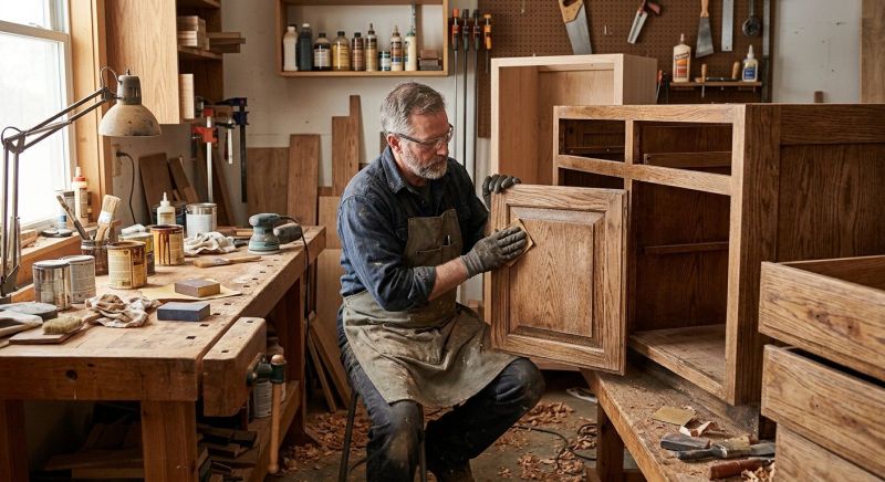 Wood Cabinet Refinishing in Bloomington, IN