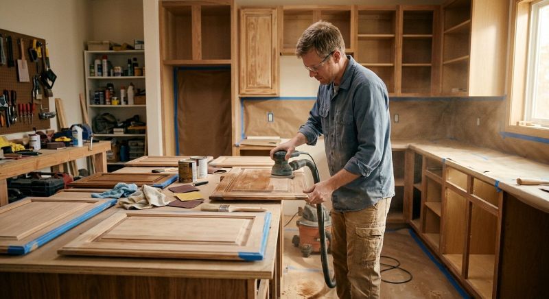 Wood Cabinet Refinishing in Kokomo, IN